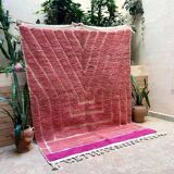 Beautiful handmade pink rug 200cm x 300cm