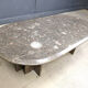 Vintage Italian grey marble coffee table, 1970s