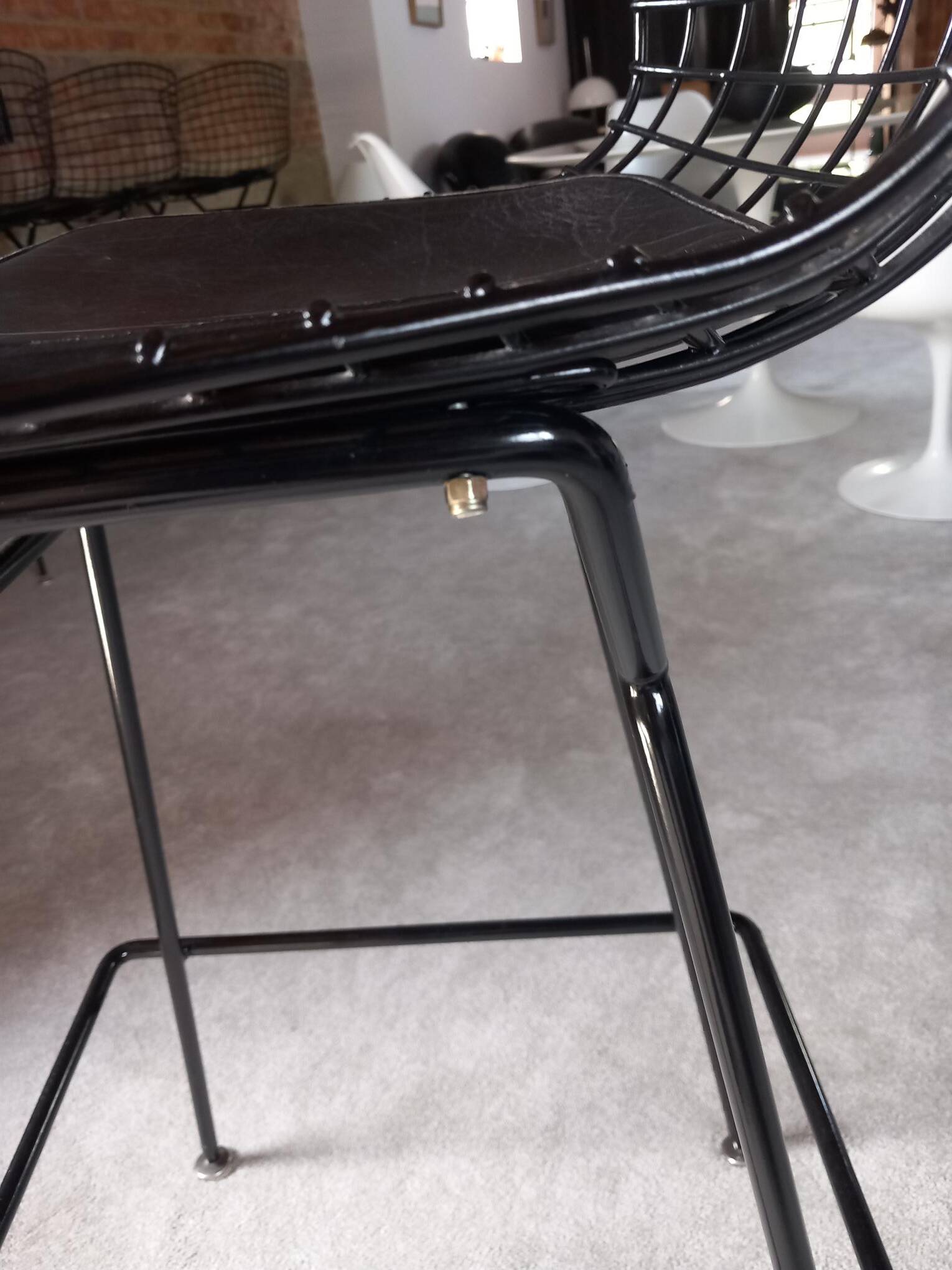 Ensemble de 4 tabourets de bar par Harry Bertoia pour Knoll, 1980