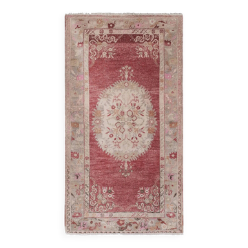 Vintage Turkish Oushak rug 113x207 cm