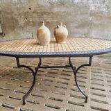 Old dining table garden table Moroccan mosaic 100 x 200 cm