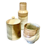 Scandinavian ceramic set of 3 large pieces
