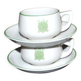 Set of 2 vintage TORTOISE cups in German porcelain Bavaria BAUSCHERWEIDEN.