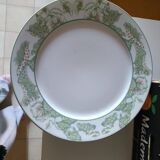 Set of flat plates limoges limousine porcelain