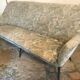 Vintage bench 1940-60's shape basket compass feet