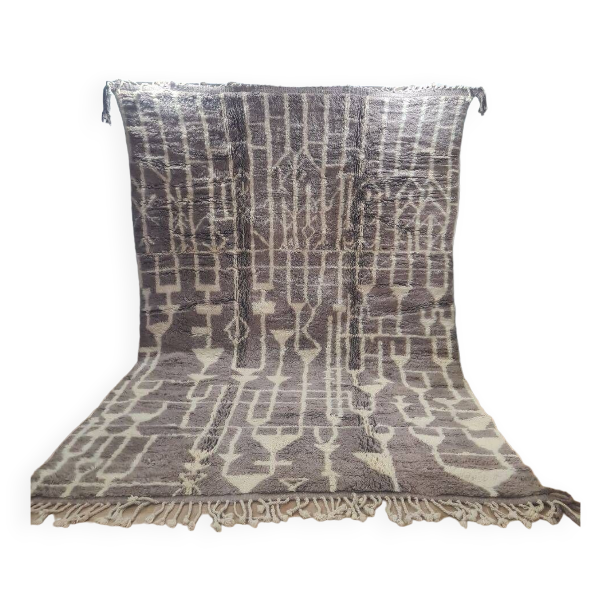 Large vintage MRIRT Berber rug in exceptional wool 300 x 200 cm