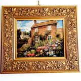 Huile sur bois maison anglaise