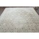 1970s Vintage Persian Handknotted Wool Beige Oversize Area Rug 276x380