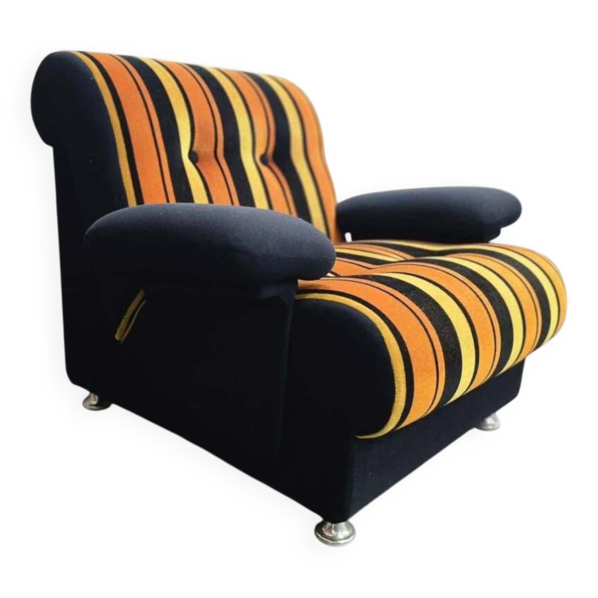 Vintage space age armchair / single armchair with armrests