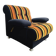 Vintage space age armchair / single armchair with armrests