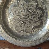 Ancienne plateau marocain en laiton