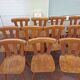 Set of 20 bistro cafe bar restaurant chairs - wood - vintage