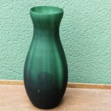 Blown glass vase, frosted satin.