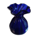 Vintage vase in blue glass paste