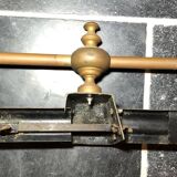 Barre de cheminée /Pare-feu / Ornement de Cheminée, Parure en Laiton ou Bronze Ancien