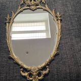 Miroir style Louis XV en laiton