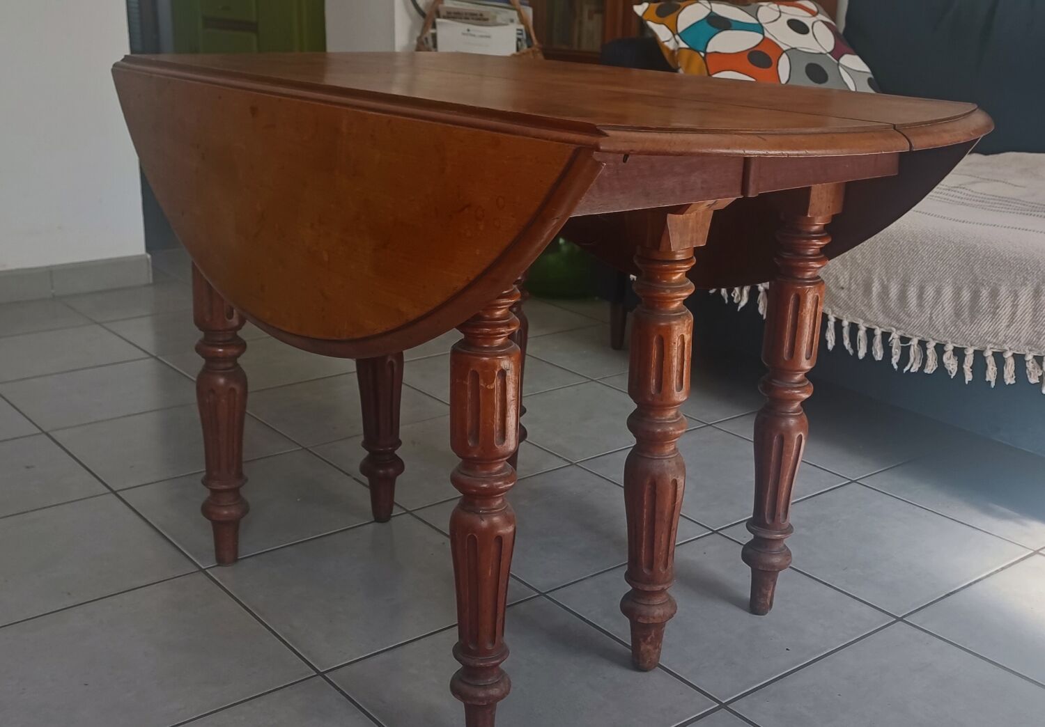 Walnut campaign table