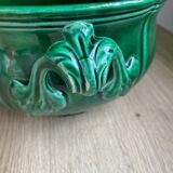 green earthenware soup tureen
