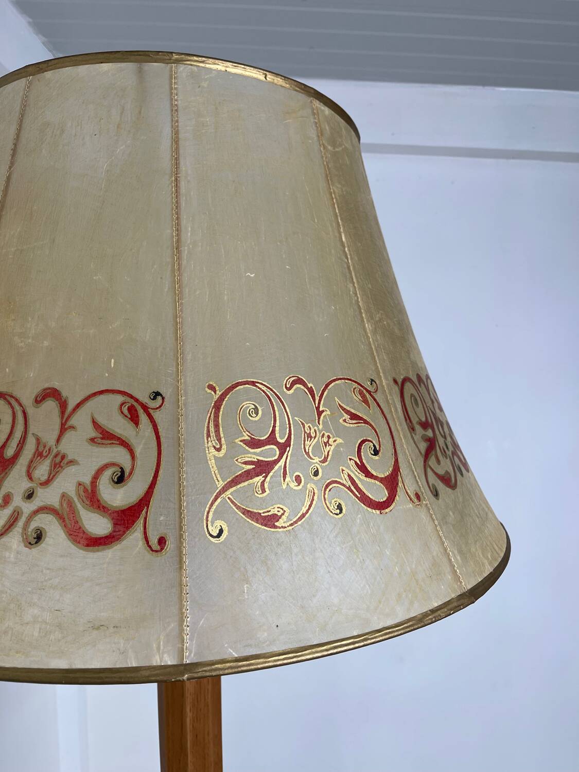 Lampadaire en chêne 1950 (grand modèle)