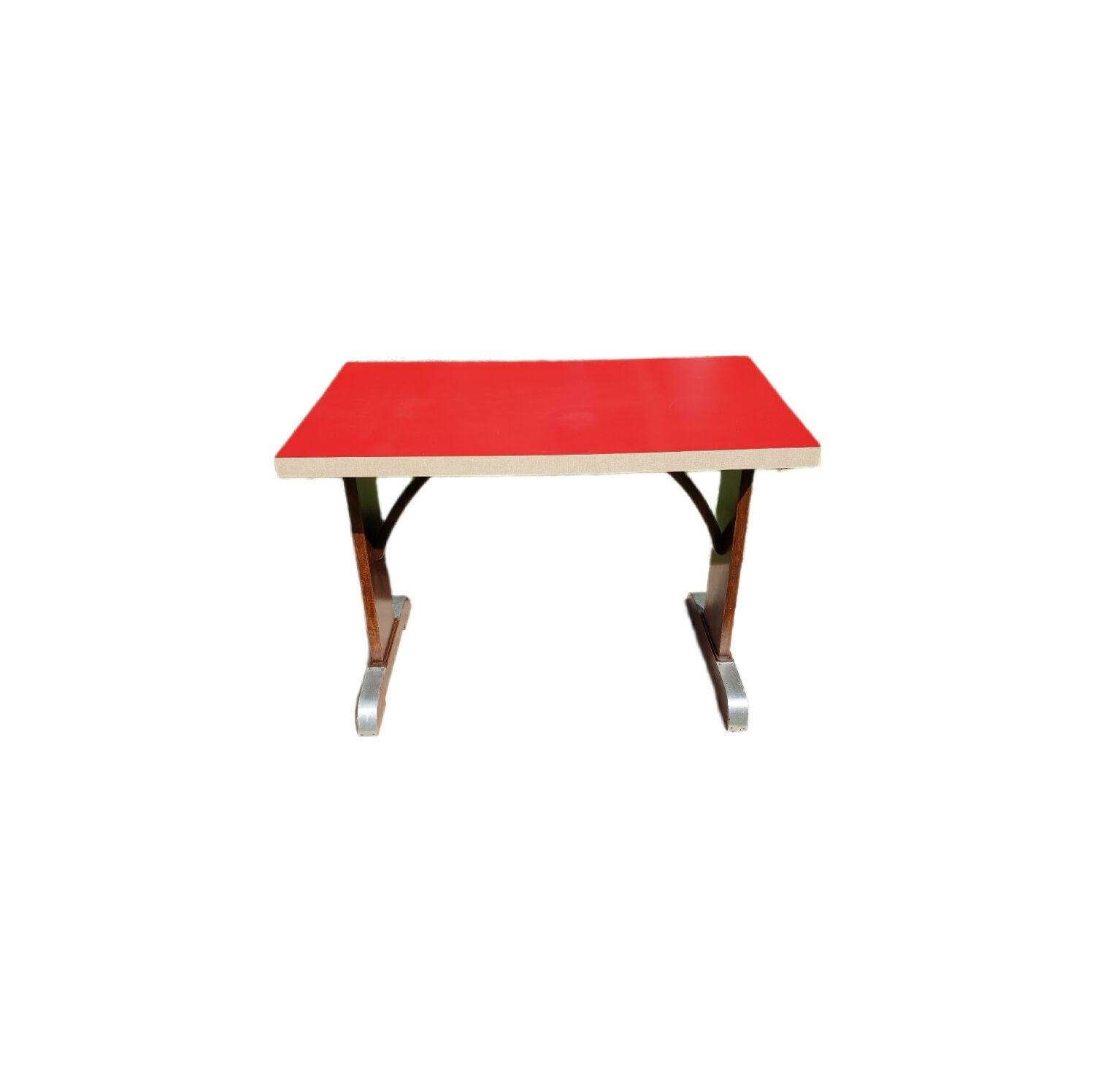 30s/40s bistro table in red formica