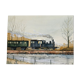 Watercolor old train