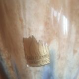 Vintage vase draped shape in flamed sandstone