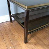 Coffee table in brass and chrome 1970