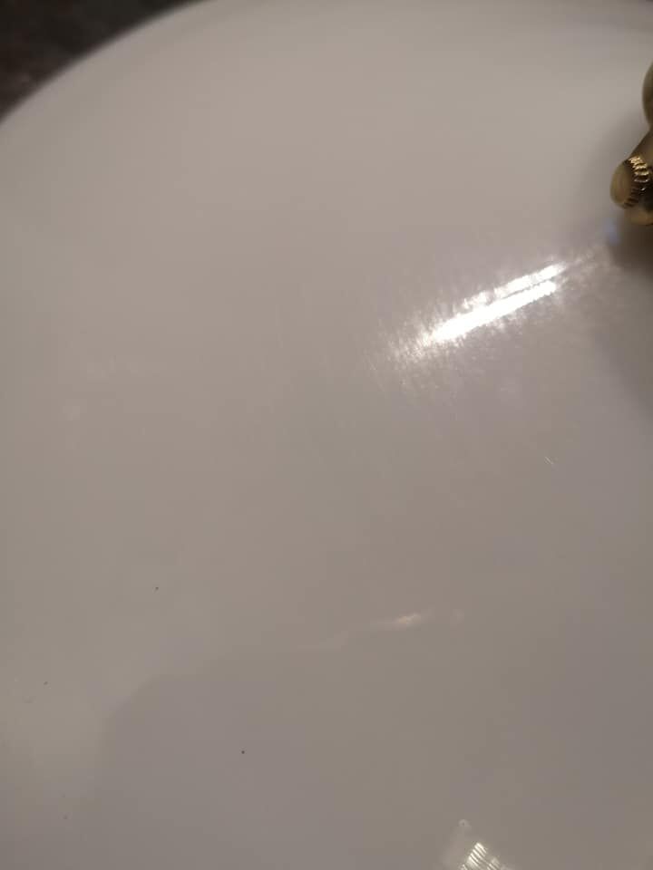 Antique opaline suspension white smooth spirit Art Deco 1930 TBE ø 25 cm