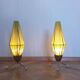 Pair of Rare Midcentury Table Lamps Rocket, 1960s