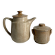 Théière et pot en grès émaillé