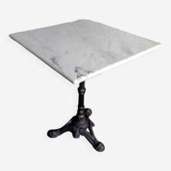 White marble bistro table 60cm