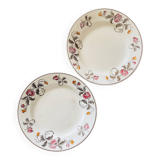 Set of 2 Longchamp iron earth flat plates