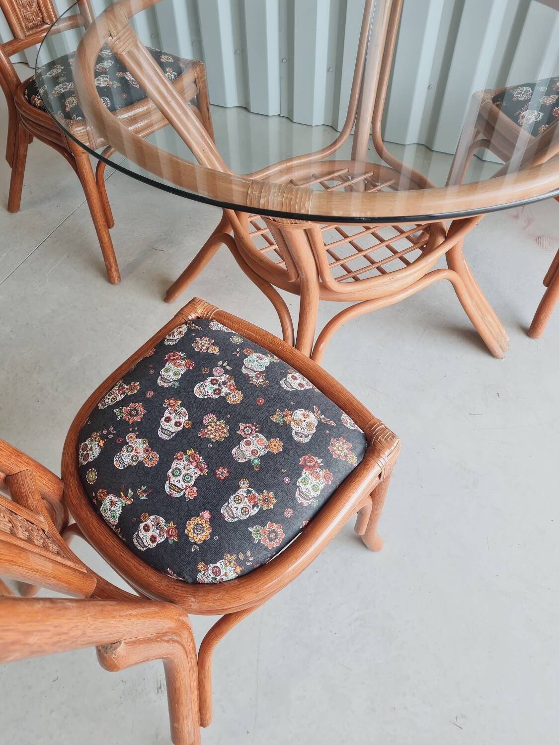 Rattan garden furniture