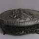 Antique metal jewelry box