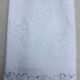 thread sheet 2 people, monogrammed J.S, in Embroidery Richelieu