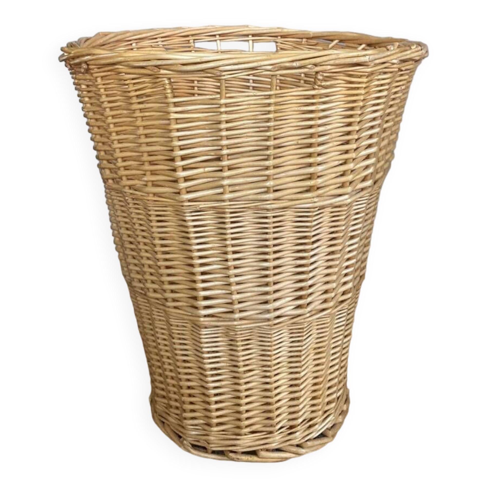 Large Wicker Laundry Basket 1980s/90s