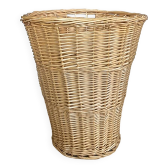 Large Wicker Laundry Basket 1980s/90s