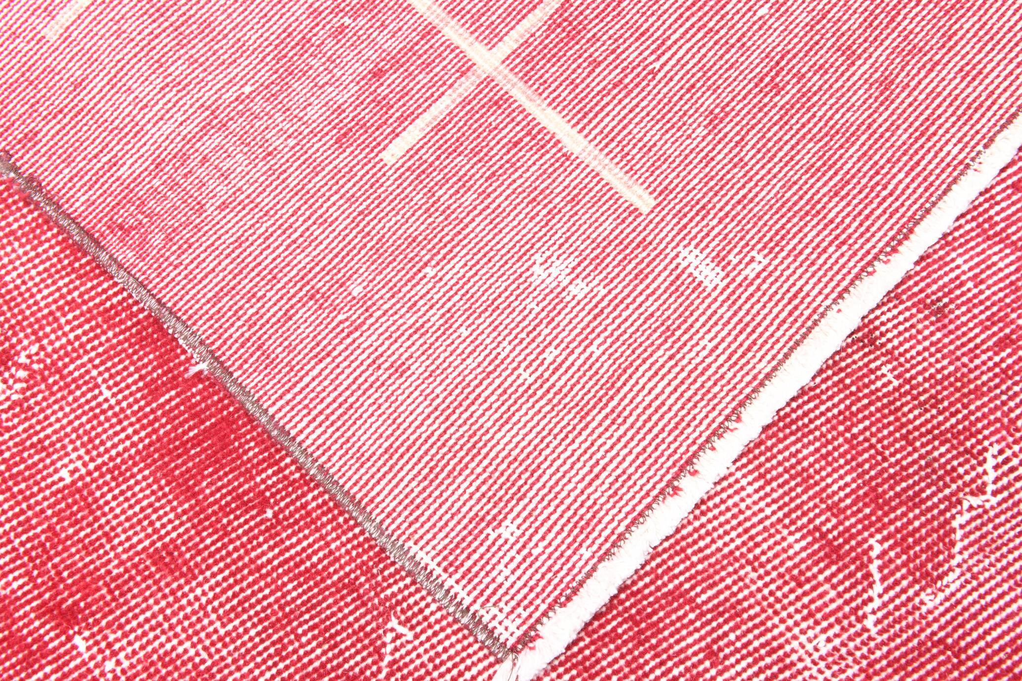 7x10 pale red large turkish rug, 203x310cm
