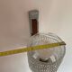 Vintage glass chandelier and its pair of wall lights