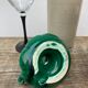 Vallauris candle holder in vintage green ceramic 1970