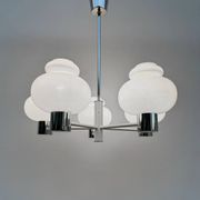 Lustre Space Age opaline chrome années 70