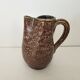 Glazed ceramic pitcher signed pictogram accolay - height 17cm