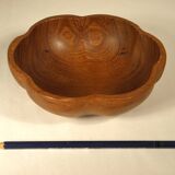 Pair of empty teak pocket cups