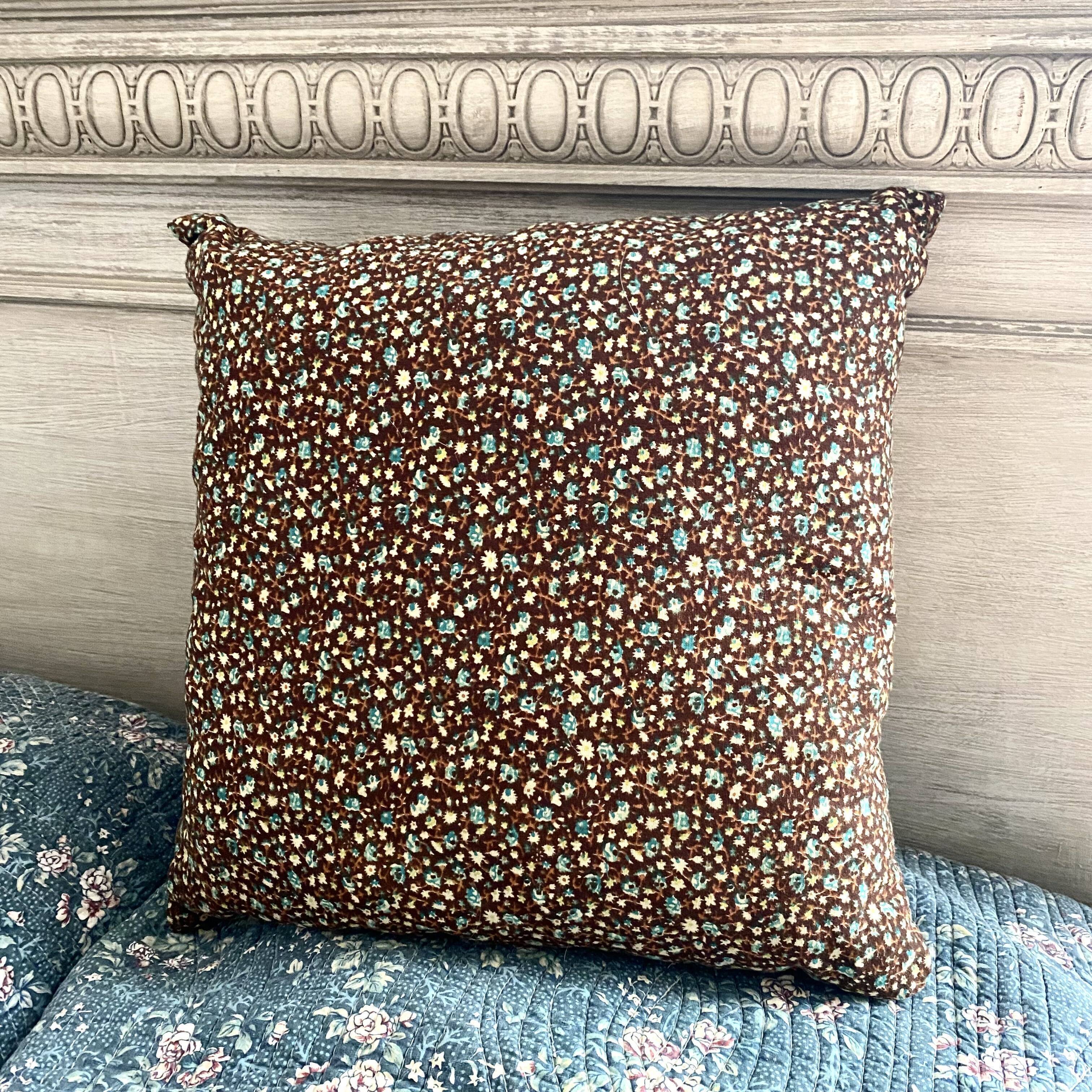 2 vintage floral cushions