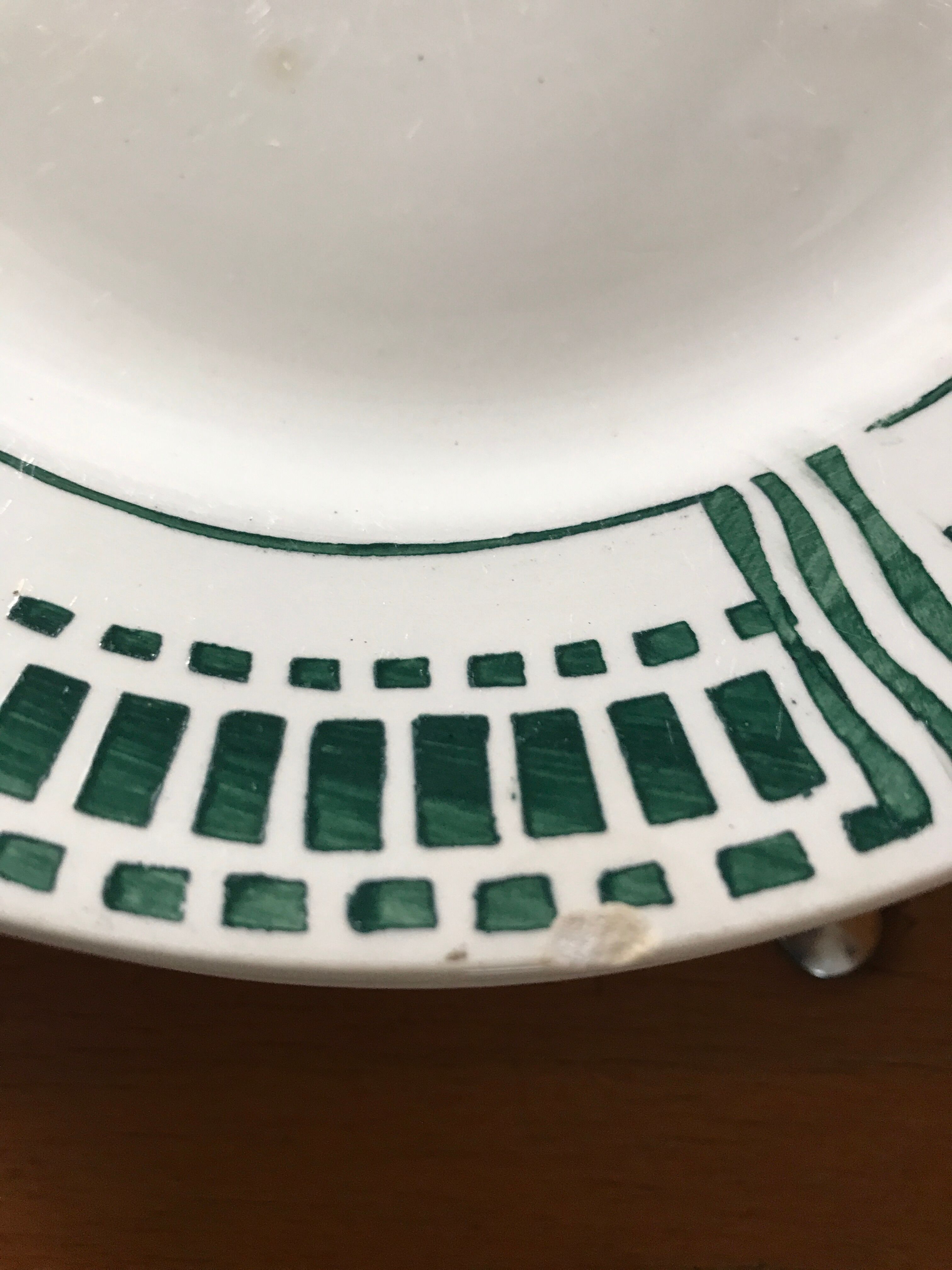 Lot of 6 plates Longwy model Toulon