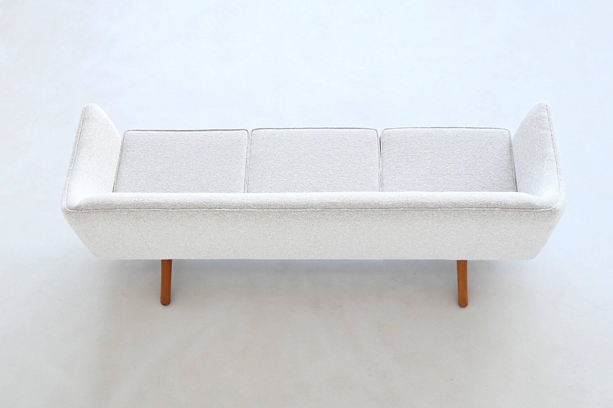 Illum Wikkelso model ML-140 three-seater sofa Laursen Denmark 1960