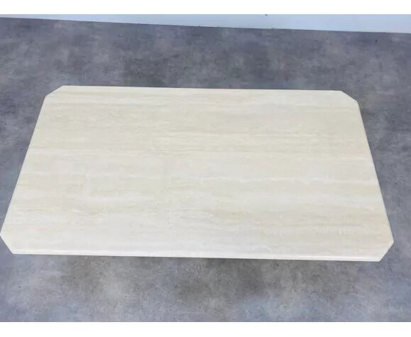 Travertine rectangle coffee table