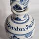 Delft ceramic bottle, Erven Lucas Bols, Amsterdam