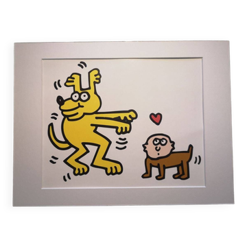 Illustration de Keith Haring - Série 'Animals' - 11/12