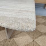 80s travertine coffee table